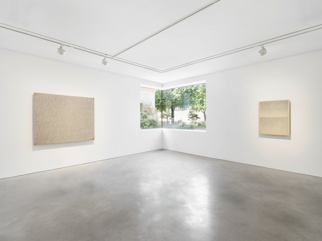 Installation view of the Park Seo-bo retrospective at Kukje Gallery