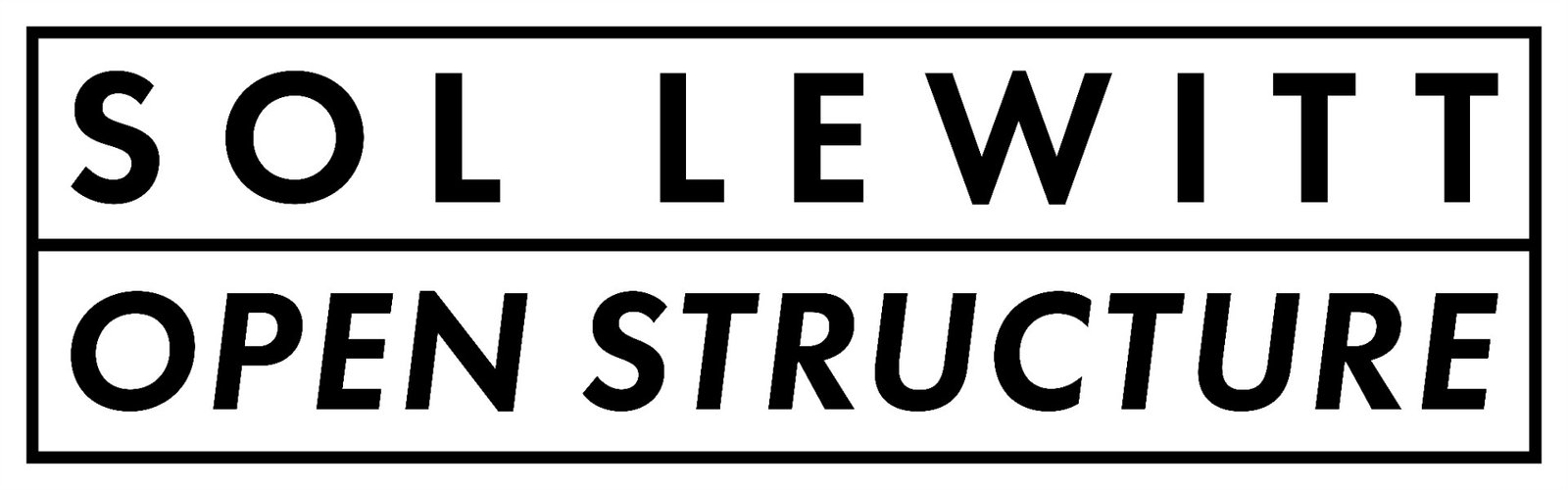 Banner for "Sol LeWitt: Open Structure" at Amorepacific Museum of Art