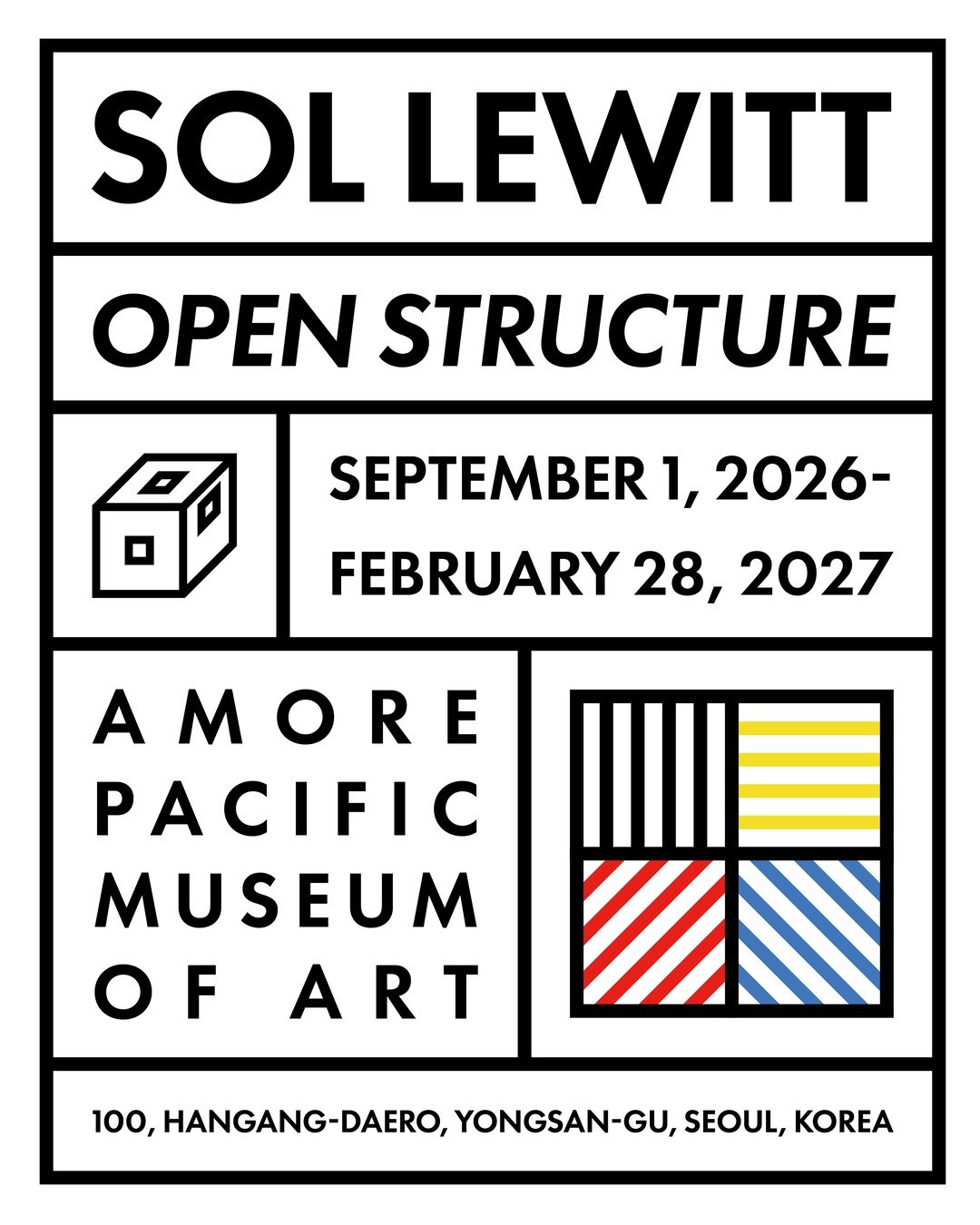 Installation view of Sol LeWitt wall drawings at Amorepacific Museum of Art